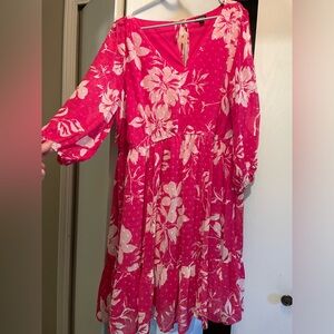 Pink summer dress, very flattering only worn once